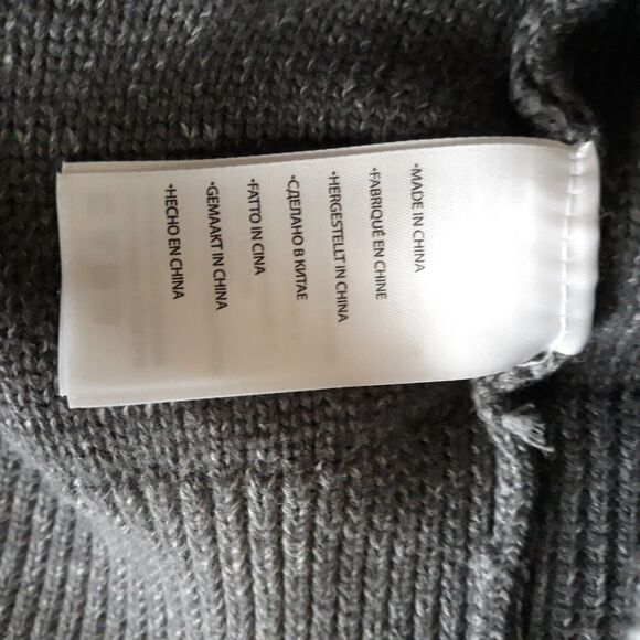 Synrgy Cardigan Sweatshirt Sweater Men’s 2XLT Full Zip Grey Heavy Knit - Picture 12 of 12